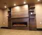 Modern Flames Allwood Fireplace Wall System with Spectrum Slimline Electric Fireplace
